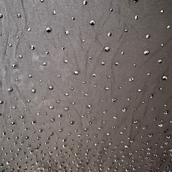 NWT SKIMS Jelly Sheer Rhinestone Mini Dress Onyx Size L - Picture 3 of 5